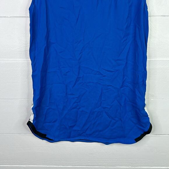 WORTHINGTON Blue Black White Sleeveless Blouse Tank Top Shirt Size Small - Picture 6 of 11